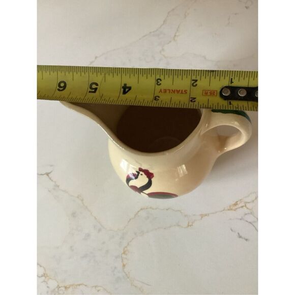 Watt #15 Vintage Rooster Pitcher Pottery Farmhouses Primitive - Picture 9 of 9